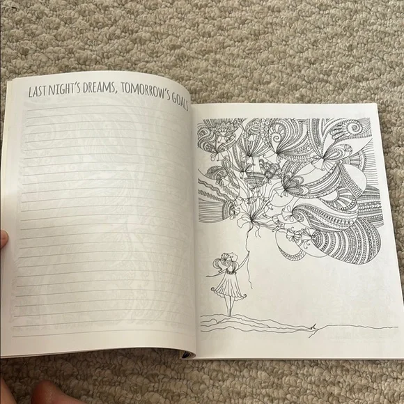 🌸 3/$15 Adult Coloring Journal for relaxing and anxiety - Picture 3 of 4
